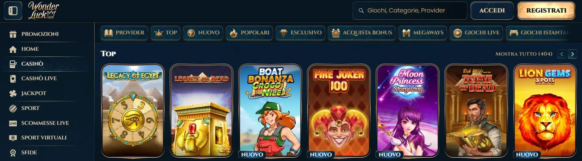 Wonder Luck Casino