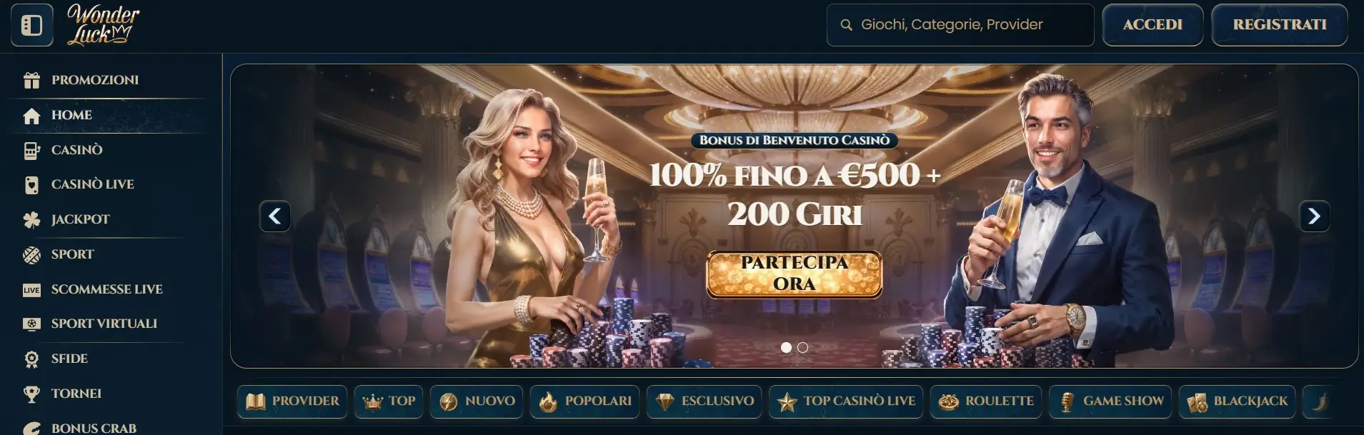 Wonder Luck Casino